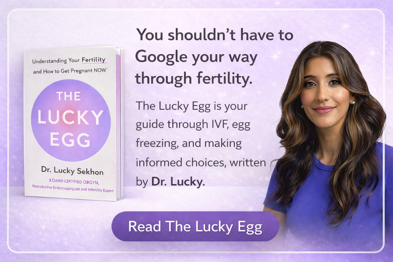 Ad for The Lucky Egg by Dr. Lucky Sekhon