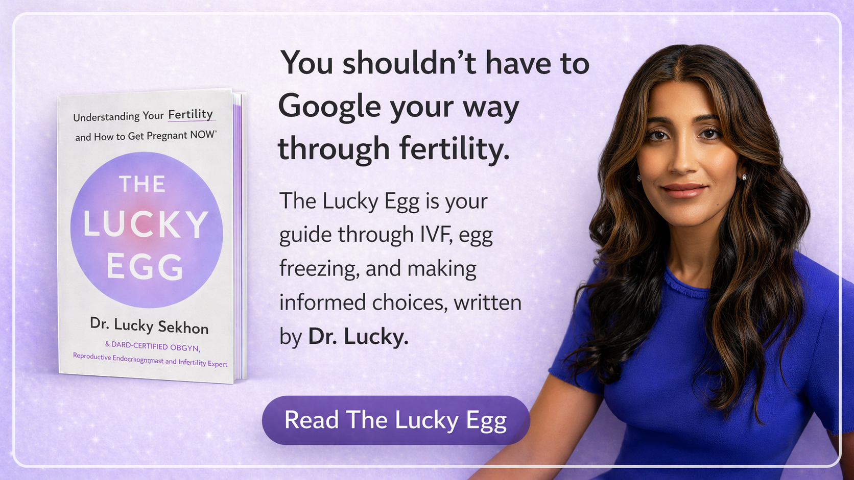 Ad for The Lucky Egg by Dr. Lucky Sekhon